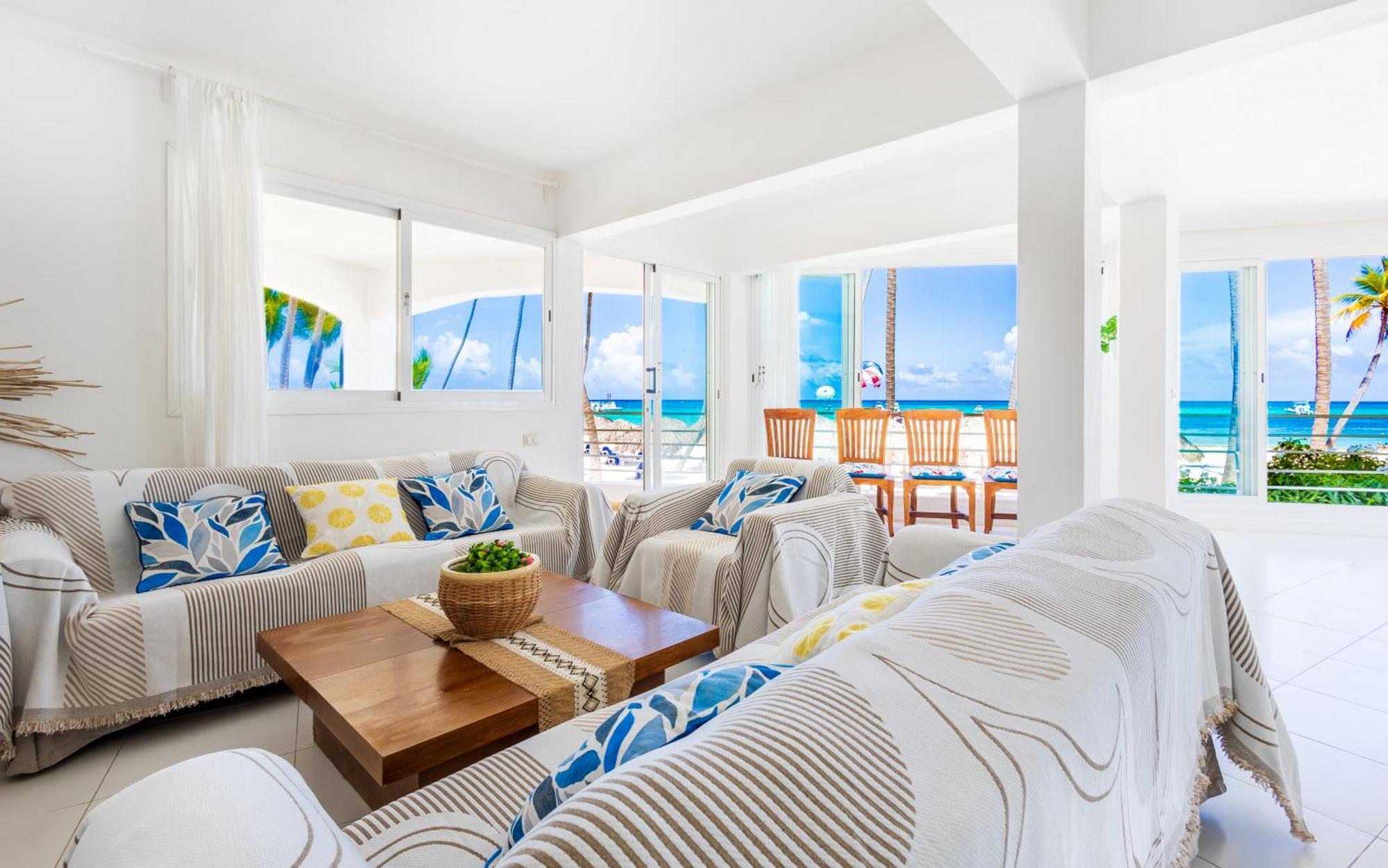 Prime Ocean View Punta Cana Apartments - 3-Bedroom Getaway With Private Terrace On Bavaro Beach Ngoại thất bức ảnh